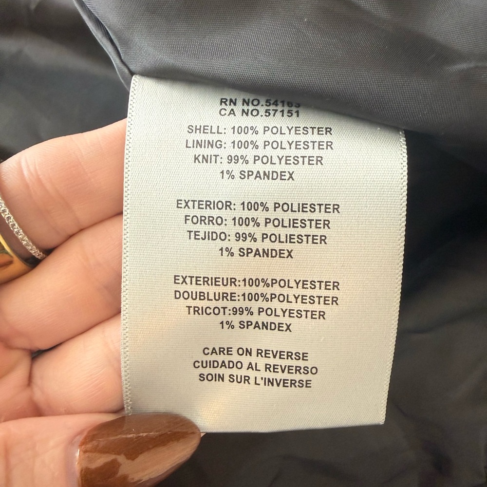 Levi’s Black Bomber Jacket | Size M | Zip Front Flight Jacket - Picture 5 of 8